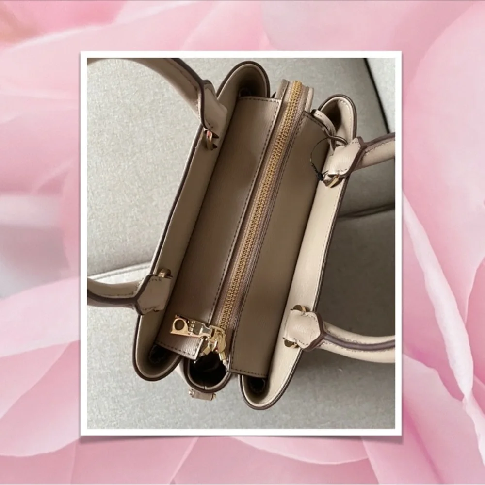 DKNY medium Leather Satchel Handbag - Picture 6 of 7